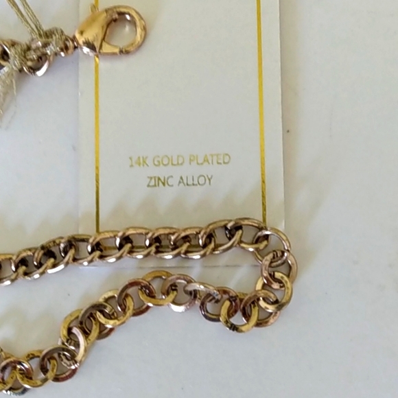 BIB NECKLACE Choker PETAL BUDS GOLDTONE Large Diamond Rose Petal Size Adjustable - Picture 5 of 6